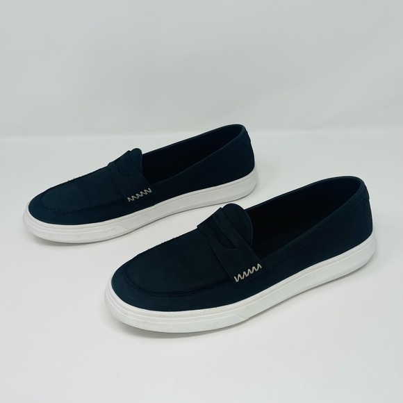 Patina Portland Leather-Boardwalk Penny Loafer in Shadow Black-Size 11 - Picture 11 of 15